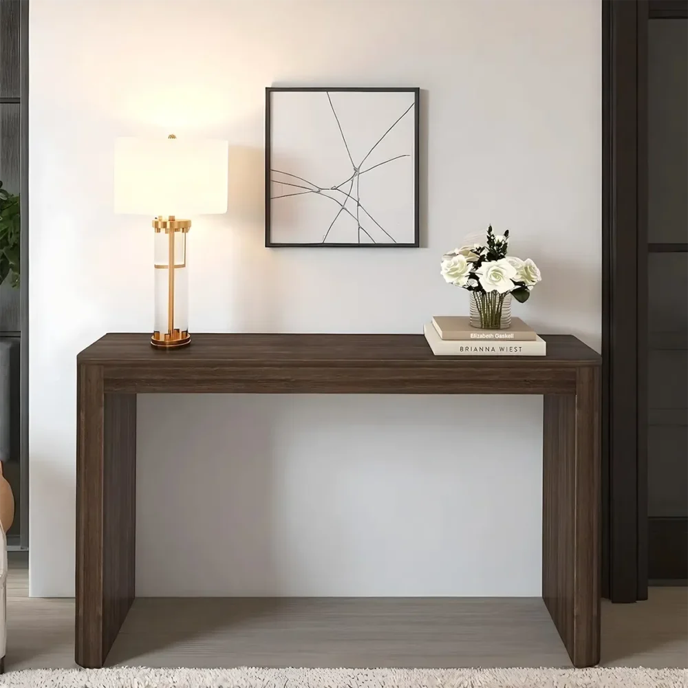 Hallway Table Solid Wood Minimal Elegant
