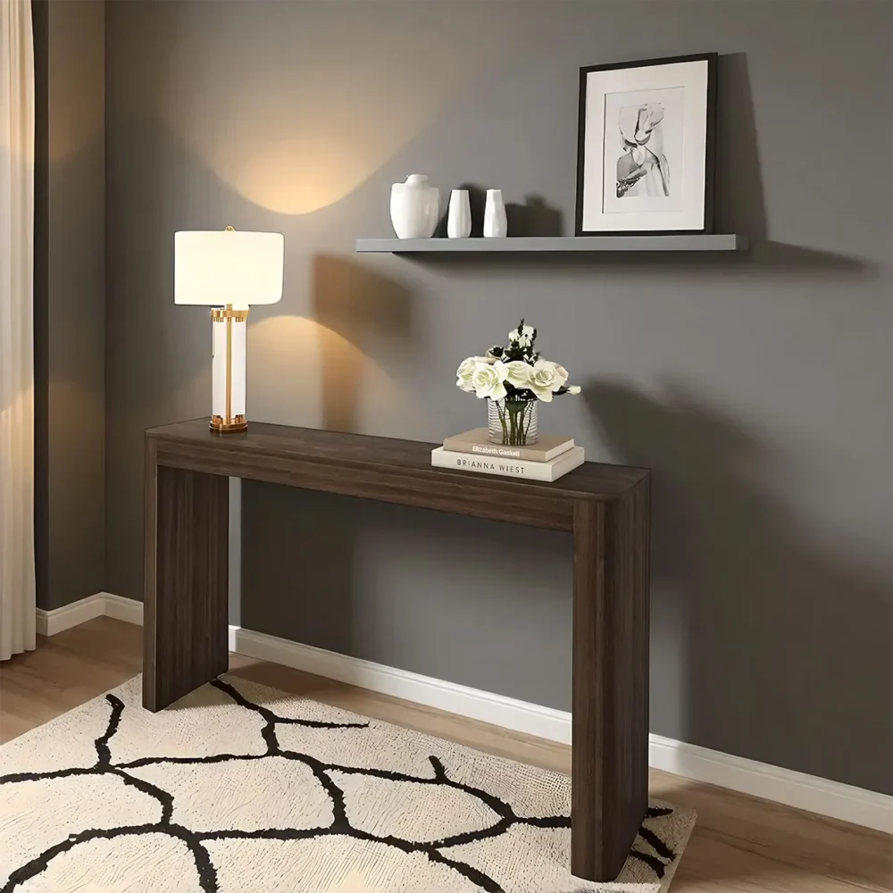 Hallway Table Solid Wood Minimal Elegant - Image 2