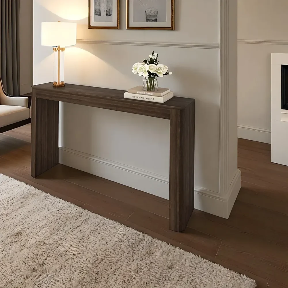 Hallway Table Solid Wood Minimal Elegant - Image 3