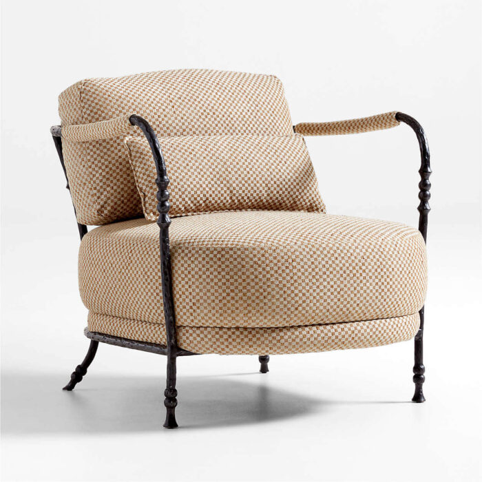 Accent Chair Muirfield Sculptural Metal Frame