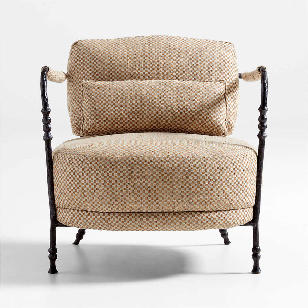 Accent Chair Muirfield Sculptural Metal Frame - Image 2