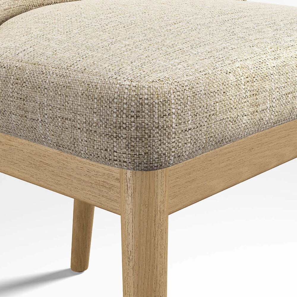 Dining Chair Solid Wood Natural Finish - Image 2