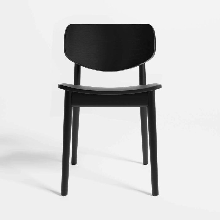 Dining Chair Paolo Black Wood Modern