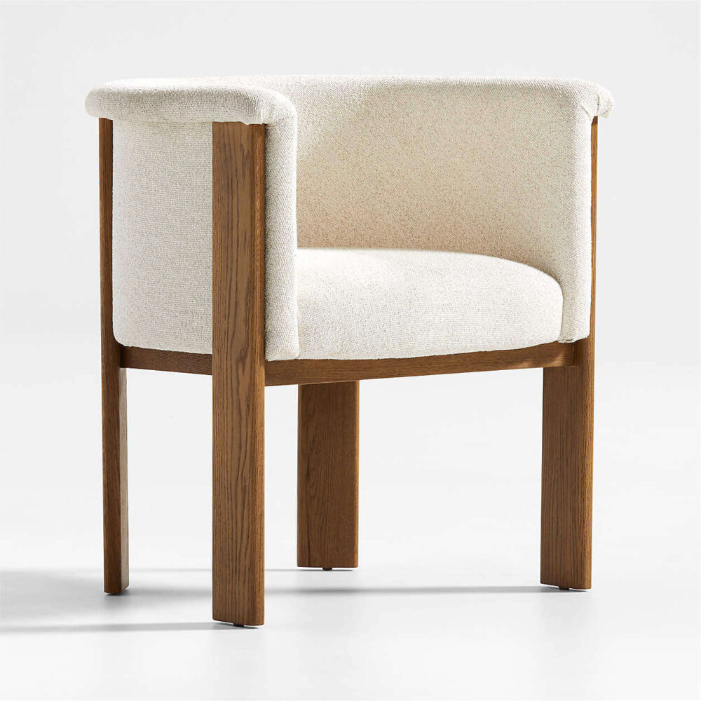 Dining Chair Ana Grey Upholstered Contemporary - Image 3