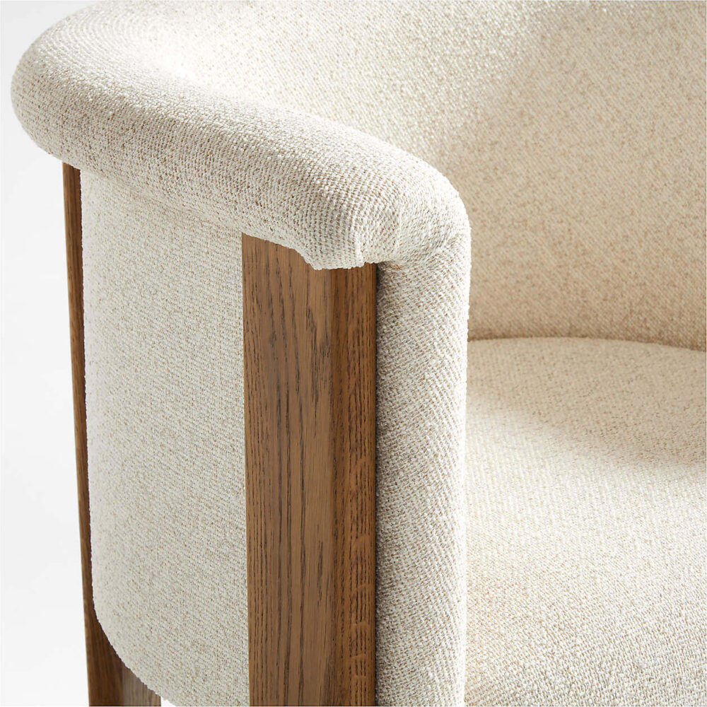 Dining Chair Ana Grey Upholstered Contemporary - Image 4