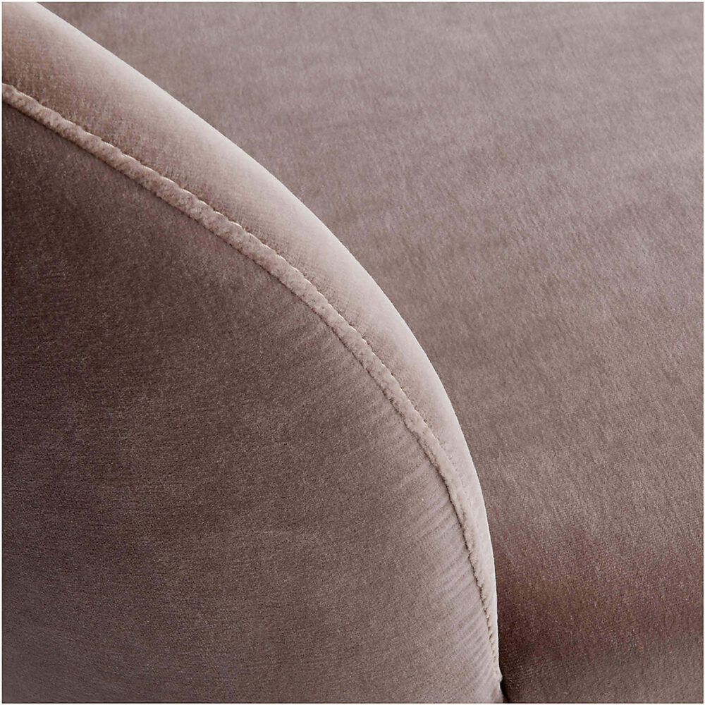 Dining Chair Camille Taupe Italian Upholstered - Image 2